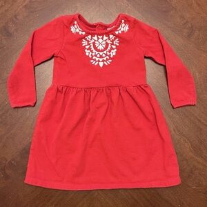 Toddler Girls Longsleeve Dress Holiday Size 18M Carter’s